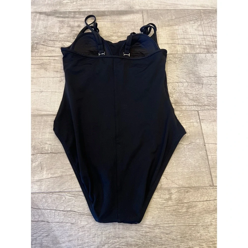 La Blanca by Rod Beattie‎ Women's One Piece Swimsuit Black Size 6